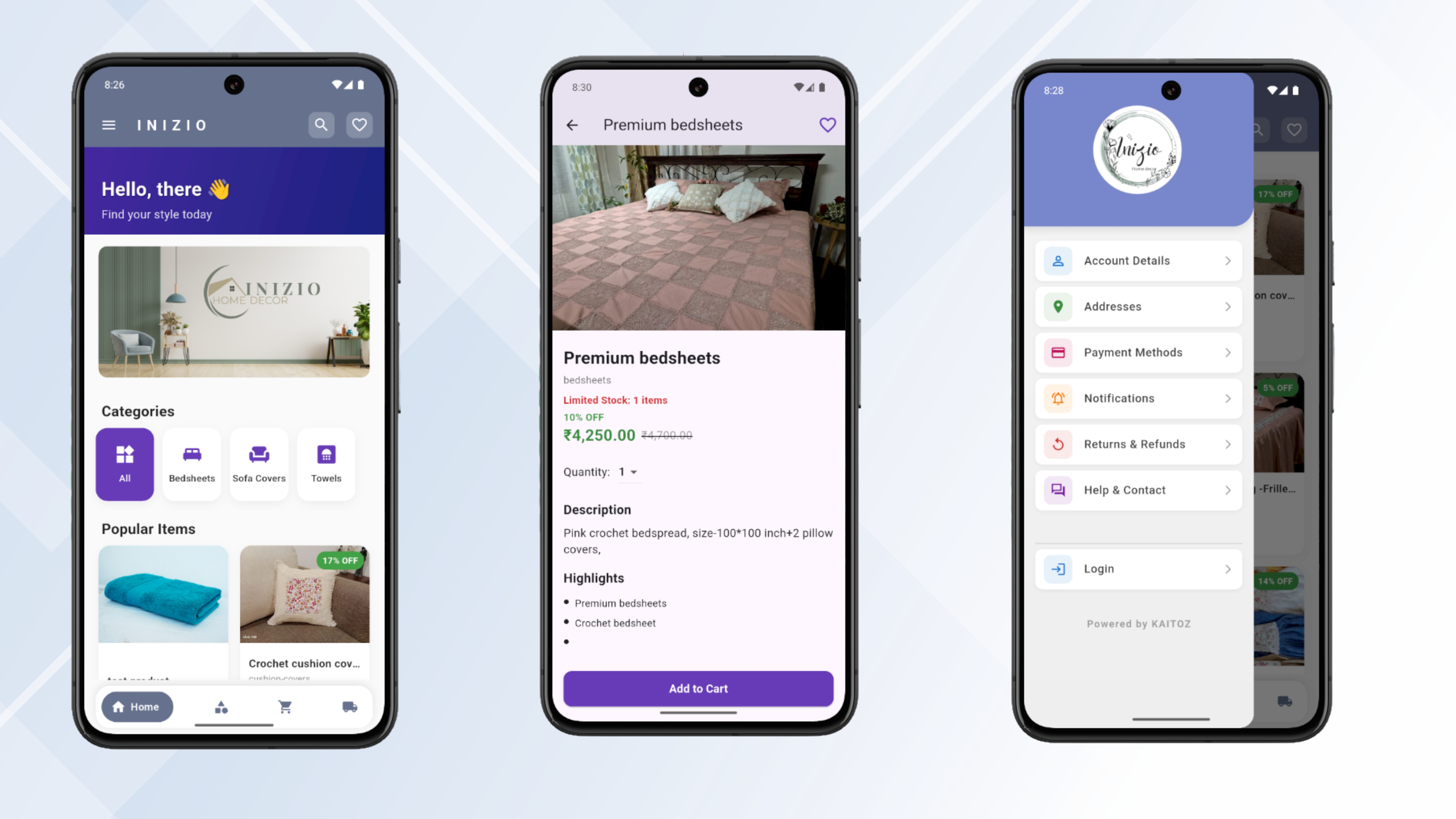 Inizio Home Decor Mobile App